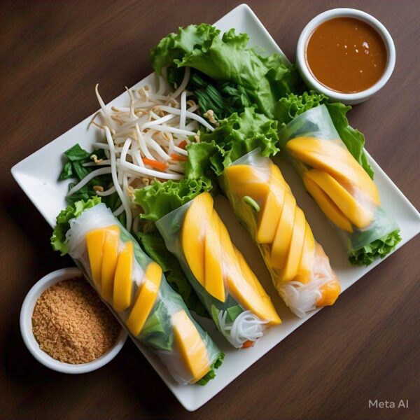 VE4 - Fresh Mango Salad Rolls