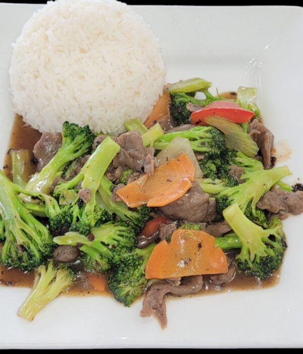 B6 - Beef in Black Bean Sauce and Mixed Vegetables Stir Fry