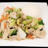 C6 - Chicken in Black Bean Sauce and Mixed Vegetables Stir Fry