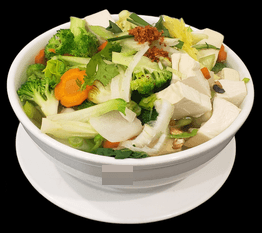 VE5 - Vegetarian Rice Noodle Soup with Tofu - Hủ Tiếu Chay