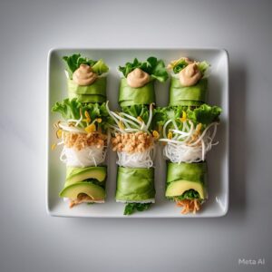 VE3 - Fresh Avocado Salad Rolls
