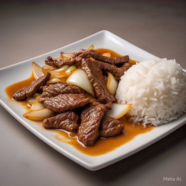 B3 - Satay Beef Tenderloin and Onions Stir Fry