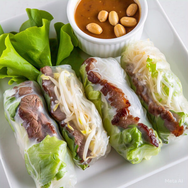 A3 - FRESH SALAD ROLLS WITH BEEF