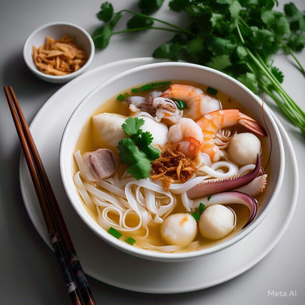 S4 - Seafood Rice Noodle Soup