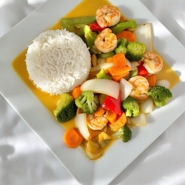 SH7 - Shrimp & Vegetables Curry Stir Fry
