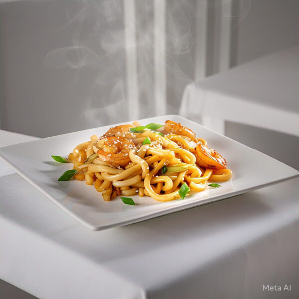 N6 - Stir Fry Udon Noodle - Mi Udon Xào
