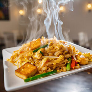 VE11 - Pad Thai Tofu or Vegetables - Pad Thai Đậu Phụ hoặc Rau Cải